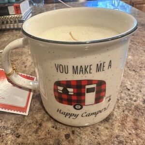 Plaid Camper Mug Candle